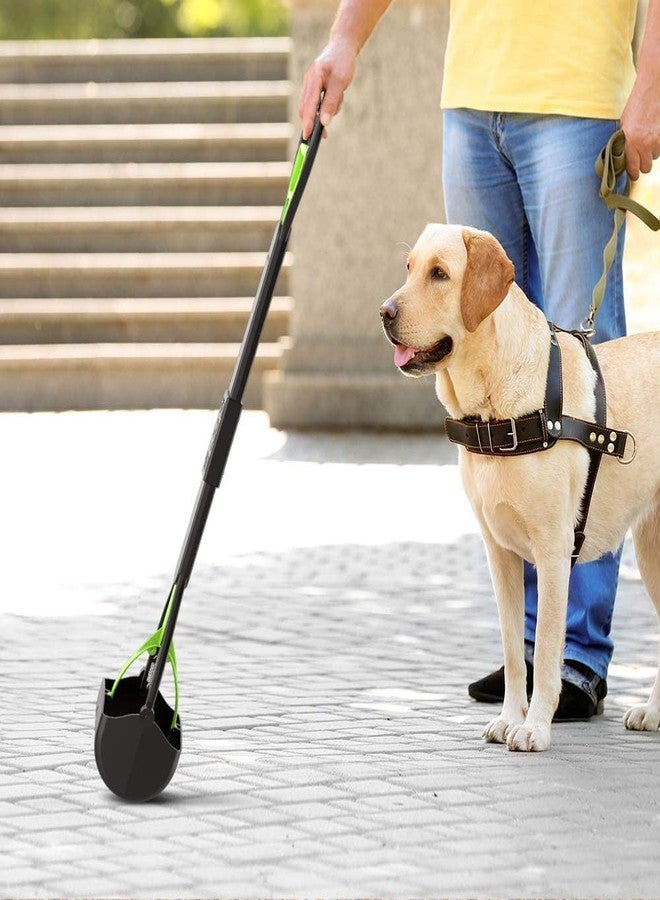 BohoBark Foldable Pet Pooper Scooper Long Handle Top Paw Jaws Poop Scoop Dog Sanitary Waste Cleaner Tool for Dogs 24 inch with 5 ppo Bag - Image 4
